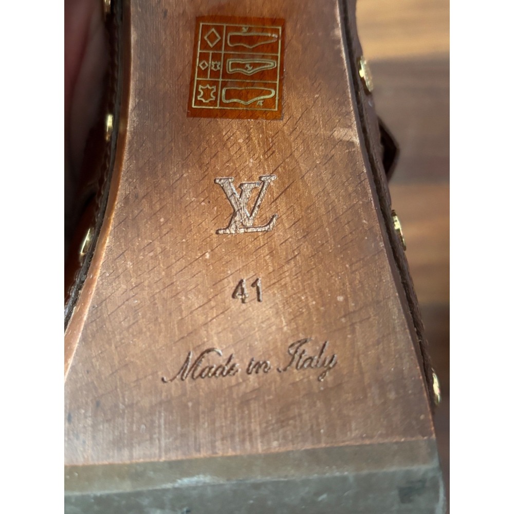 Louis Vuitton Leather Clogs size 41 - Picture 5 of 14
